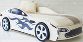 Кровать-машина Бельмарко Бондмобиль 160x70 (белый) - фото