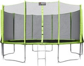 Батут Alpin 4.65 м с защитной сеткой и лестницей - фото
