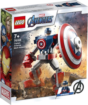 Конструктор LEGO Marvel 76168 Капитан Америка: Робот - фото
