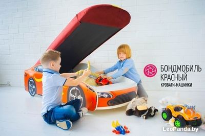 Кровать-машина Бельмарко Бондмобиль 160x70 (красный) - фото2