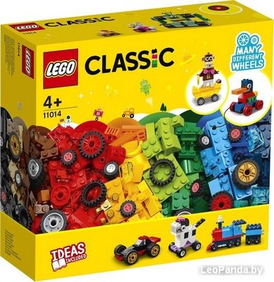 Конструктор LEGO Classic 11014 Кубики и колеса - фото