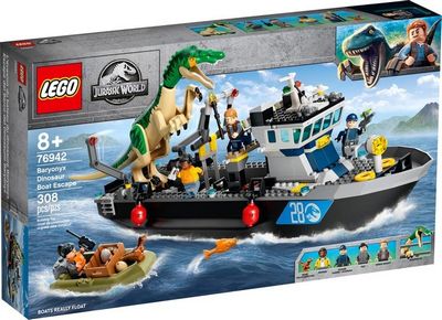 Конструктор LEGO Jurassic World 76942 Побег барионикса на катере - фото