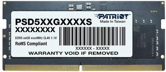 Оперативная память Patriot Signature Line 32ГБ DDR5 4800 МГц PSD532G48002S - фото