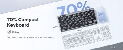 Клавиатура Ugreen K551 (серебристый/черный) - фото2