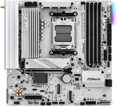 Материнская плата ASRock B850M Pro RS WiFi White - фото2