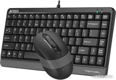 Офисный набор A4Tech Fstyler F1110 (черный/серый) - фото3