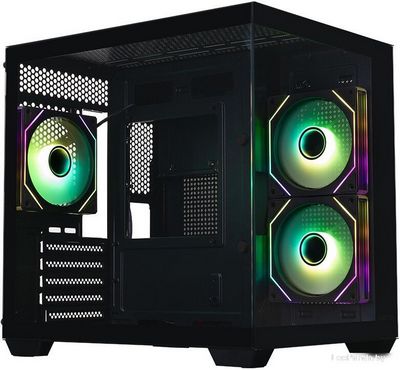 Корпус XASTRA QW400M 3ARGB-C6-AC QW400M-3FM12A-C6-AC (черный) - фото2