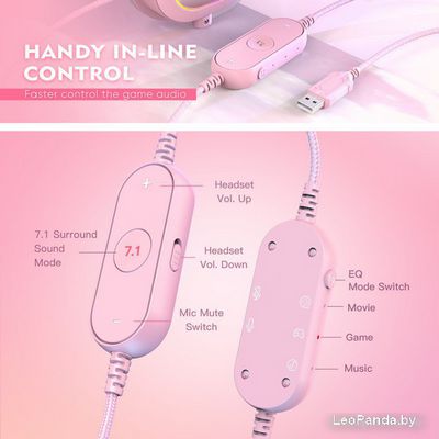 Наушники FIFINE H6X (розовый) - фото4