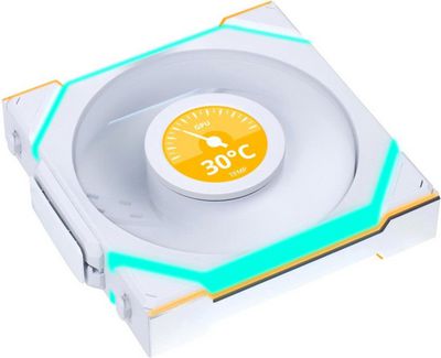 Вентилятор для корпуса Lian Li Uni Fan SL 120 Wireless LCD Reverse G99.12RSLLCD1W1W.R0 - фото