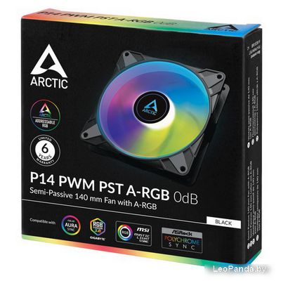 Вентилятор для корпуса Arctic P14 PWM PST A-RGB 0dB ACFAN00239A - фото5
