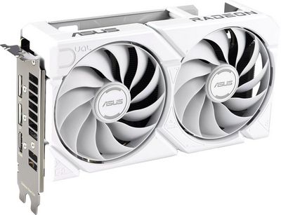 Видеокарта ASUS Dual Radeon RX 9060 XT 16GB GDDR6 White Edition DUAL-RX9060XT-16G-WHITE - фото