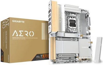 Материнская плата Gigabyte X870E Aero X3D Wood - фото5