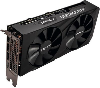 Видеокарта PNY GeForce RTX 3050 8GB Verto Dual Fan Edition VCG30508DFBPB1 - фото2