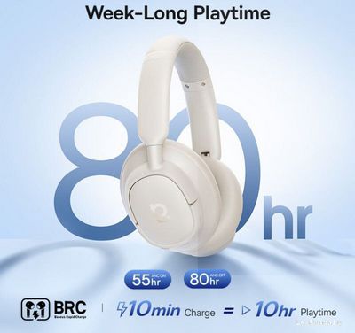 Наушники Baseus Bass BH1 NC (бежевый) - фото3