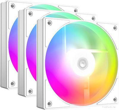 Набор вентиляторов ID-Cooling AS-120-ARGB-W Trio - фото