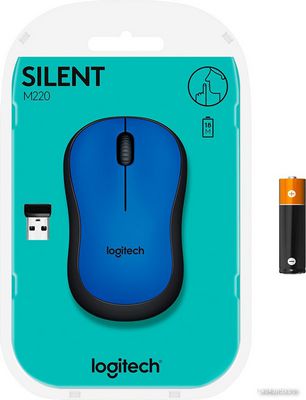 Мышь Logitech M220 Silent (синий) [910-004879] - фото5