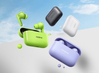 Наушники Realme Buds T200 (зеленый) - фото3