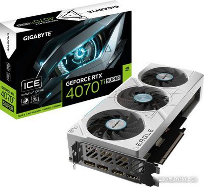 Видеокарта Gigabyte GeForce RTX 4070 Ti Super Eagle OC Ice 16G GV-N407TSEAGLEOC ICE-16GD - фото3