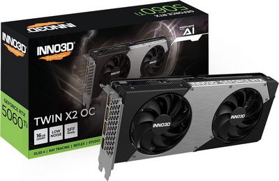 Видеокарта Inno3D GeForce RTX 5060 Ti 16GB Twin X2 OC N506T2-16D7X-191073N - фото2