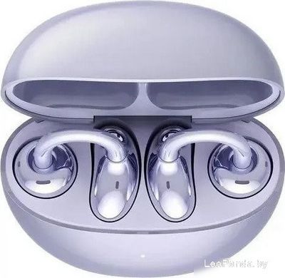 Наушники HONOR Choice Earbuds Clip (сиреневый, международная версия) - фото5, картинка5 Наушники HONOR Choice Earbuds Clip (сиреневый, международная версия) - фото5
