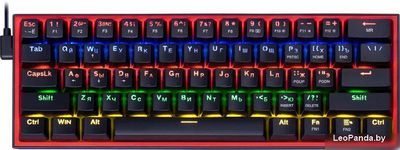 Клавиатура Redragon Fizz (Redragon Melt-Gold, черный/красный) - фото
