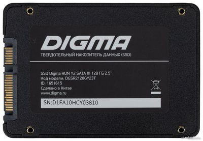 SSD Digma Run Y2 128GB DGSR2128GY23T - фото4