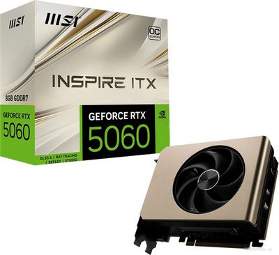 Видеокарта MSI GeForce RTX 5060 8G Inspire ITX OC - фото2