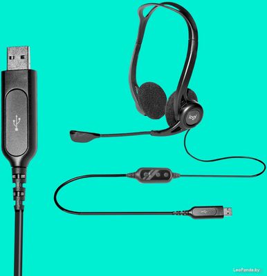 Офисная гарнитура Logitech PC Headset 960 USB - фото5