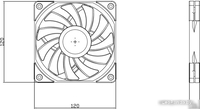 Вентилятор для корпуса Thermalright TL-C12015 - фото