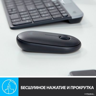 Мышь Logitech M350 Pebble (графит) - фото4