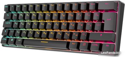 Клавиатура Royal Kludge RK61 New RGB (черный, RK Red) - фото3