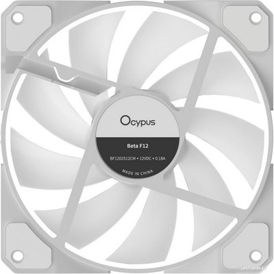 Вентилятор для корпуса Ocypus Beta F12 WH ARGB Reverse Blade Beta-F12-WH1AM01X-GL - фото4