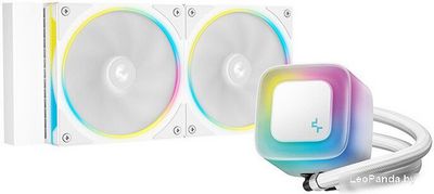 Система жидкостного охлаждения для процессора DeepCool LE240 PRO WH R-LE240PRO-WHAMMC-G-1 - фото