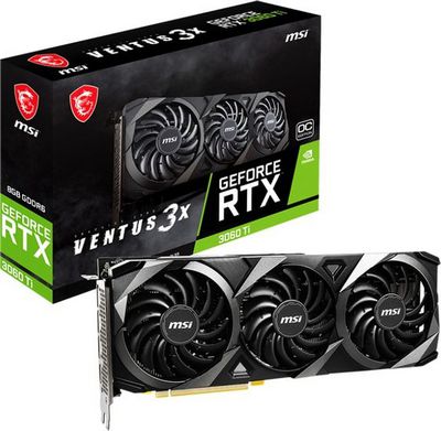 Видеокарта MSI GeForce RTX 3060 Ti Ventus 3X 8G OC LHR - фото5