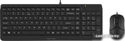 Клавиатура + мышь A4Tech Fstyler F1512 (черный) - фото