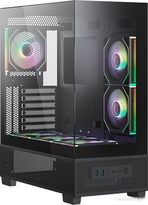 Корпус XASTRA Q500 6ARGB-C10-UC (черный) - фото