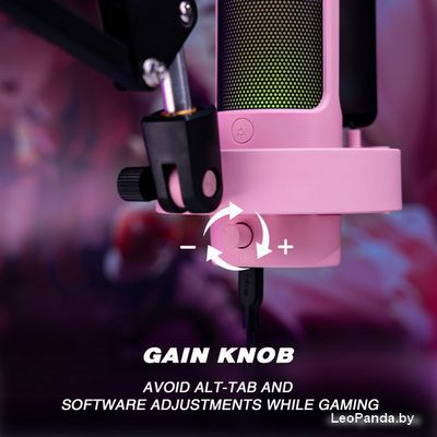 Проводной микрофон FIFINE A8T (розовый) - фото4