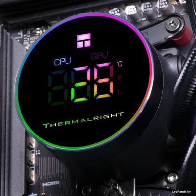 Система жидкостного охлаждения для процессора Thermalright Frozen Magic 360 Digital ARGB V2 (черный) - фото3