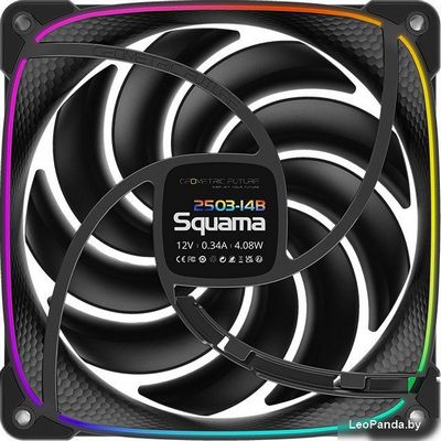 Вентилятор для корпуса Geometric Future Squama 2503-14 (черный) - фото3