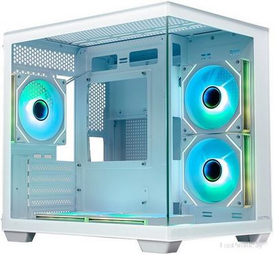 Корпус XASTRA QW400M 5ARGB-C6-AC WH QW400M-5FM12A-C6-AC-WH (белый) - фото
