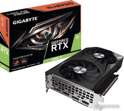 Видеокарта Gigabyte GeForce RTX 3060 Ti Windforce OC 8G GV-N306TWF2OC-8GD - фото2