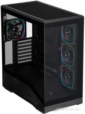 Корпус 1stPlayer GM7 ARGB GM7-BK-3FN7R-1FN7 (черный) - фото3