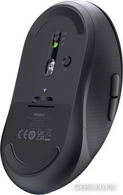 Мышь Baseus F02 Ergonomic Wireless Mouse (черный, без батарейки в комплекте) - фото5