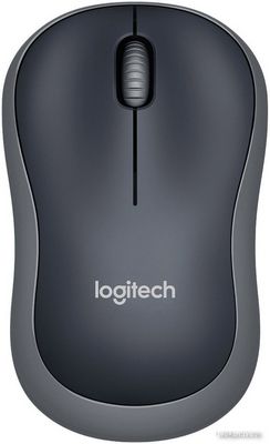 Мышь Logitech M185 (черный/серый) - фото