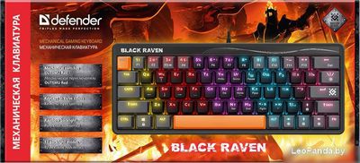 Клавиатура Defender Black Raven GK-417 45414 - фото3