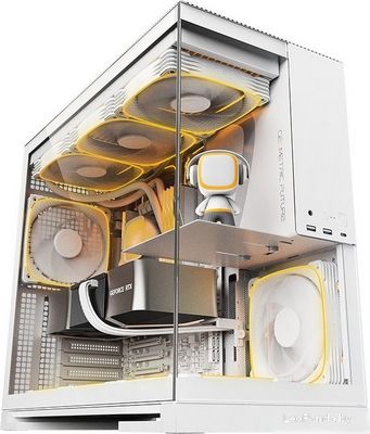 Корпус Geometric Future Model 5 5FAN (белый) - фото2