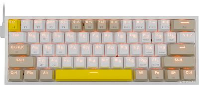 Клавиатура Redragon Fizz (Redragon Red, белый/бежевый) - фото