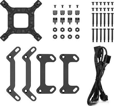 Система жидкостного охлаждения для процессора DeepCool LP360 R-LP360-BKMSNC-G-1 - фото5