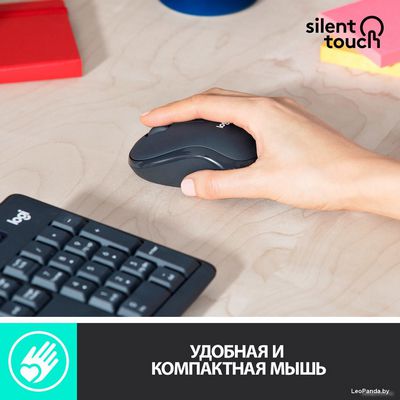 Офисный набор Logitech MK295 Silent Wireless Combo 920-009807 (графитовый) - фото5