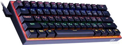 Клавиатура Redragon Fizz (Redragon Melt-Gold, черный/красный) - фото2